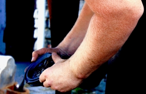 Our trusted farrier at work